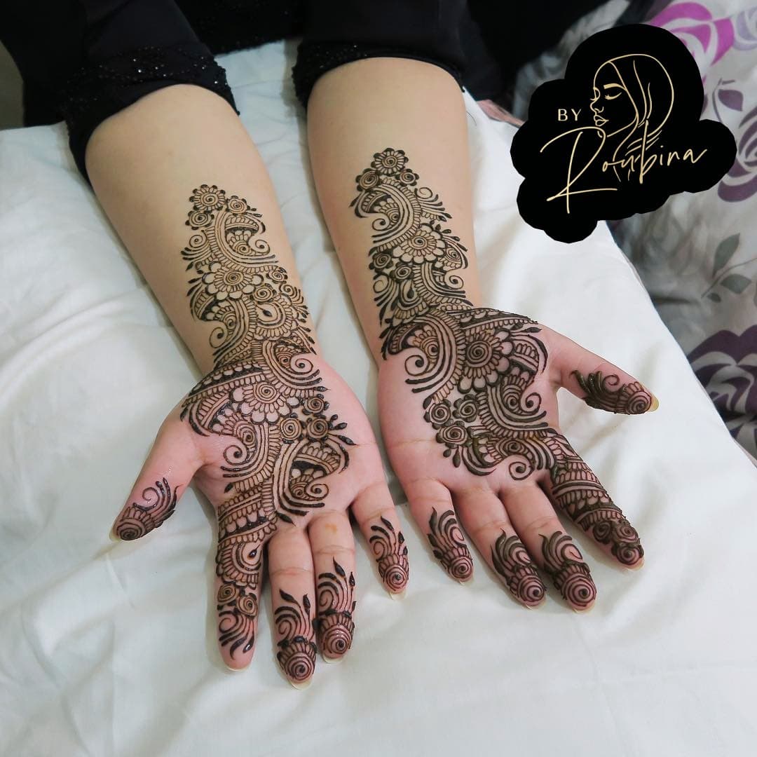 Bridal mehndi detail by By Roubina