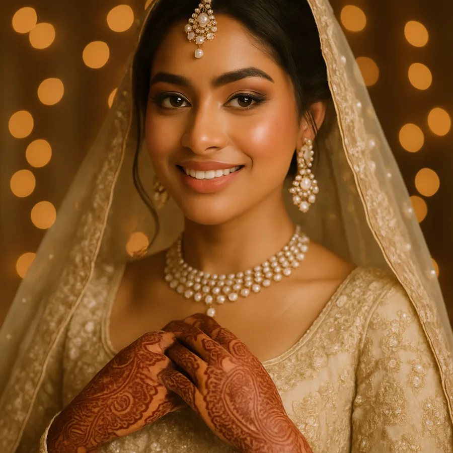Bride at her event